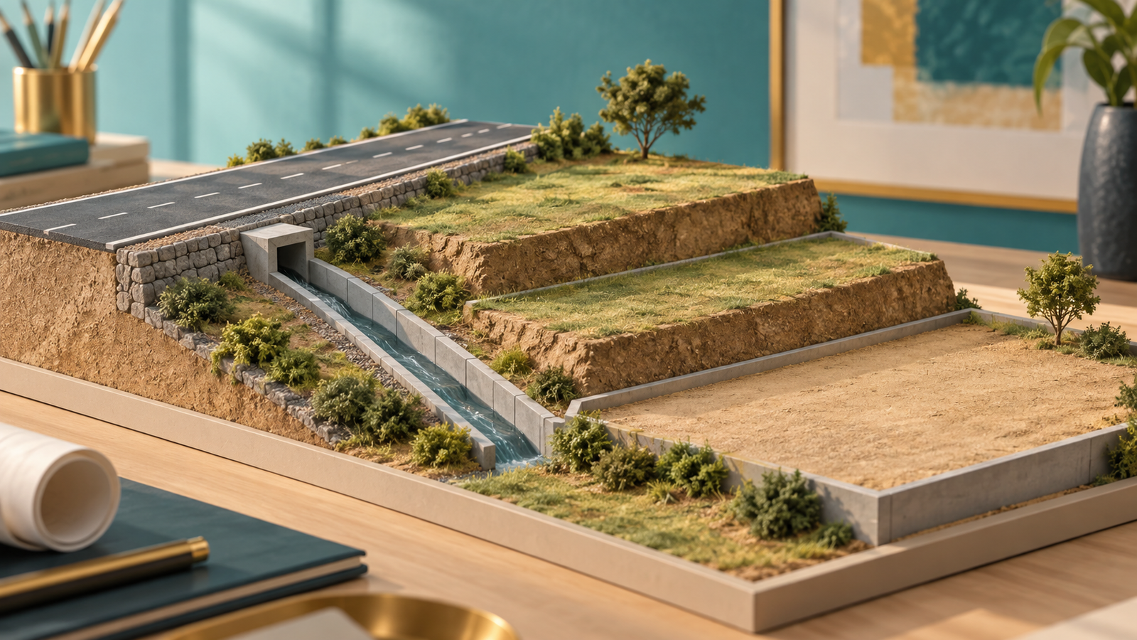 Road levels, plot levels and drains: questions to settle before filling land