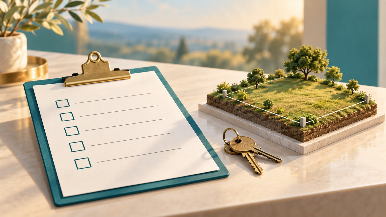 Plot handover checklist: match the documents to the land you receive