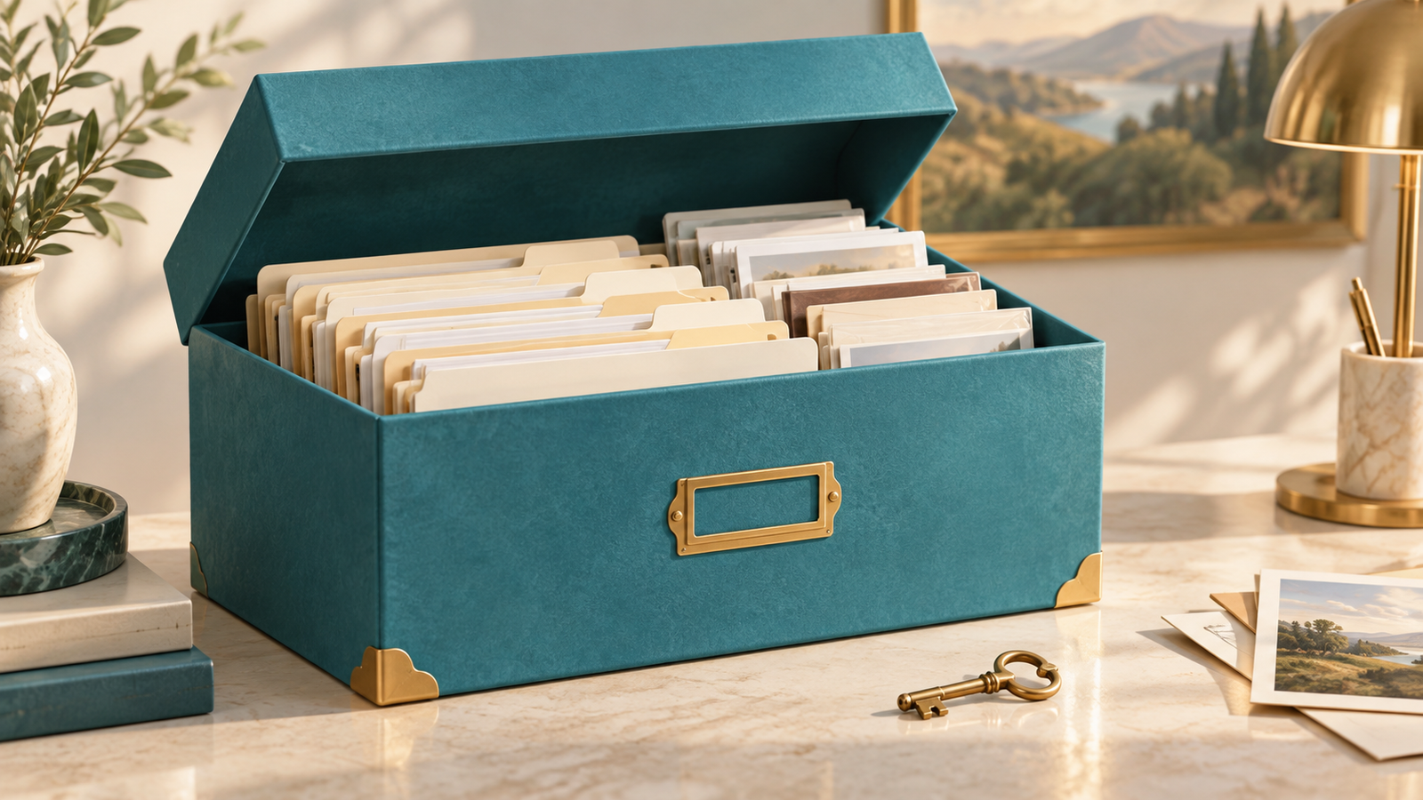 The plot owner's document folder: originals, scans and a useful index